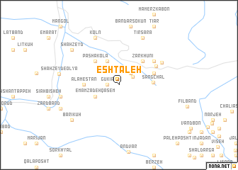 map of Eshtaleh