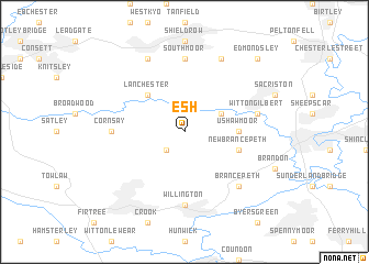 map of Esh