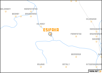 map of Esifaka