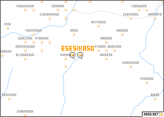 map of Esikaso