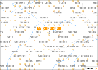 map of Esikofokrom