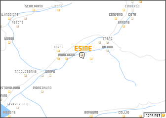 map of Esine