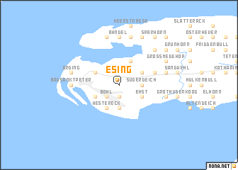 map of Esing