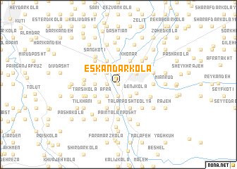 map of Eskandar Kolā