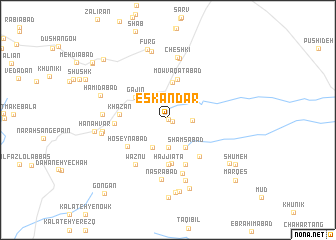 map of Eskandar