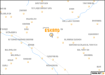 map of Eskand
