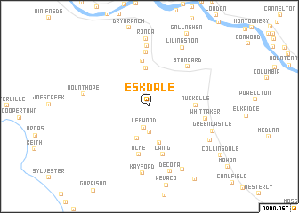 map of Eskdale