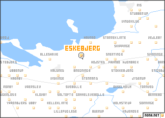 map of Eskebjerg