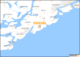 map of Eskedal