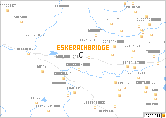 map of Eskeragh Bridge