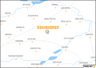 map of Eskiakören