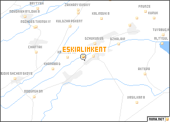 map of Eski-Alimkent