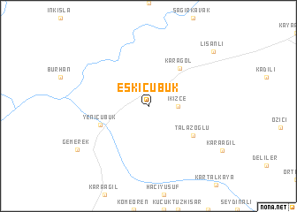 map of Eskiçubuk