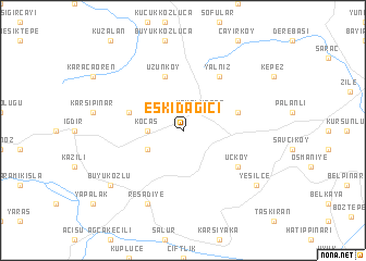 map of Eskidağiçi