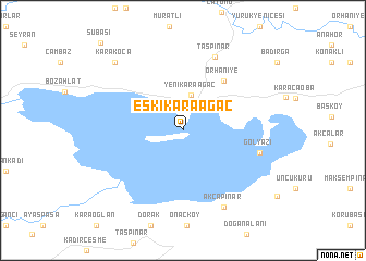 map of Eskikaraağaç