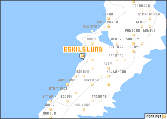 map of Eskilslund