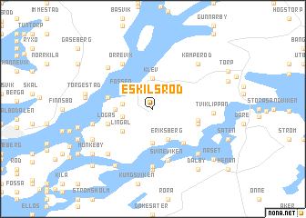 map of Eskilsröd