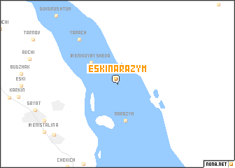 map of Eski-Narazym