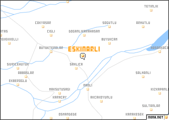 map of Eskinarlı