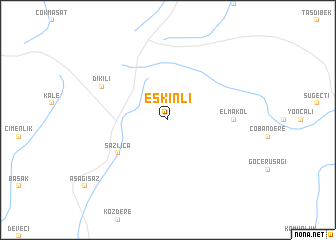 map of Eşkinli