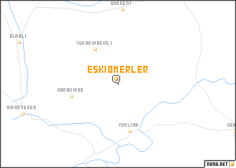 map of Eskiömerler