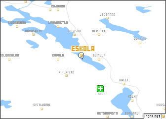 map of Eskola