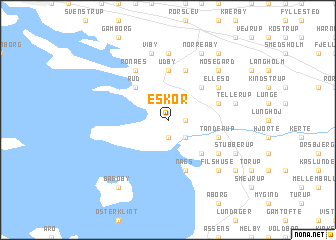 map of Eskør