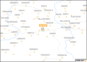 map of Esku