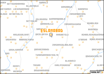 map of Eslāmābād