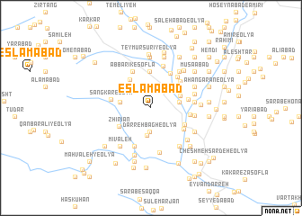 map of Eslāmābād