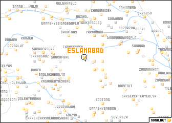 map of Eslāmābād