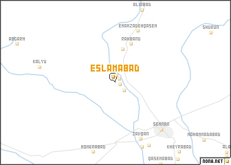 map of Eslāmābād