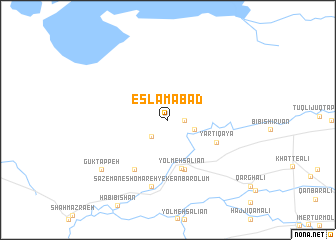 map of Eslāmābād