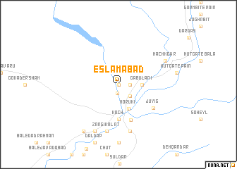 map of Eslāmābād