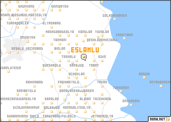 map of Eslāmlū