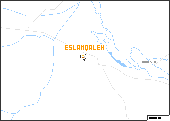 map of Eslām Qal‘eh