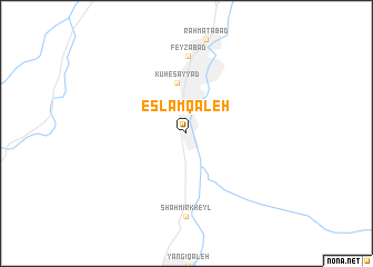 map of Eslām Qal‘eh