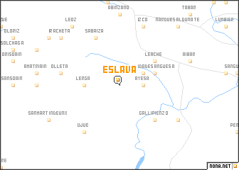 map of Eslava