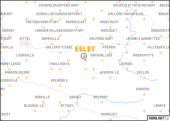 map of Esley