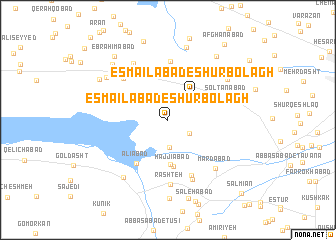 map of Esmā‘īlābād-e Shūr Bolāgh