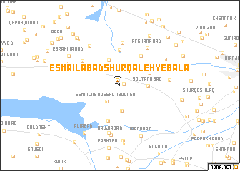 map of Esmā‘īlābād Shūr Qal‘eh-ye Bālā