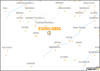 map of Esmā‘īlābād