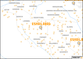 map of Esmā‘īlābād