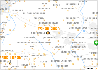 map of Esmā‘īlābād