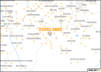 map of Esmā‘īlābād