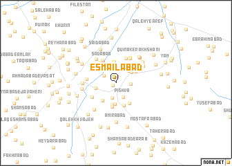 map of Esmā‘īlābād