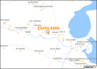 map of Esmā‘īlābād