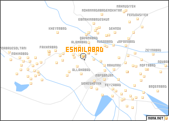 map of Esmā‘īlābād