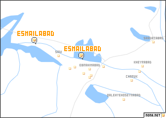 map of Esmā‘īlābād