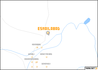 map of Esmā‘īlābād